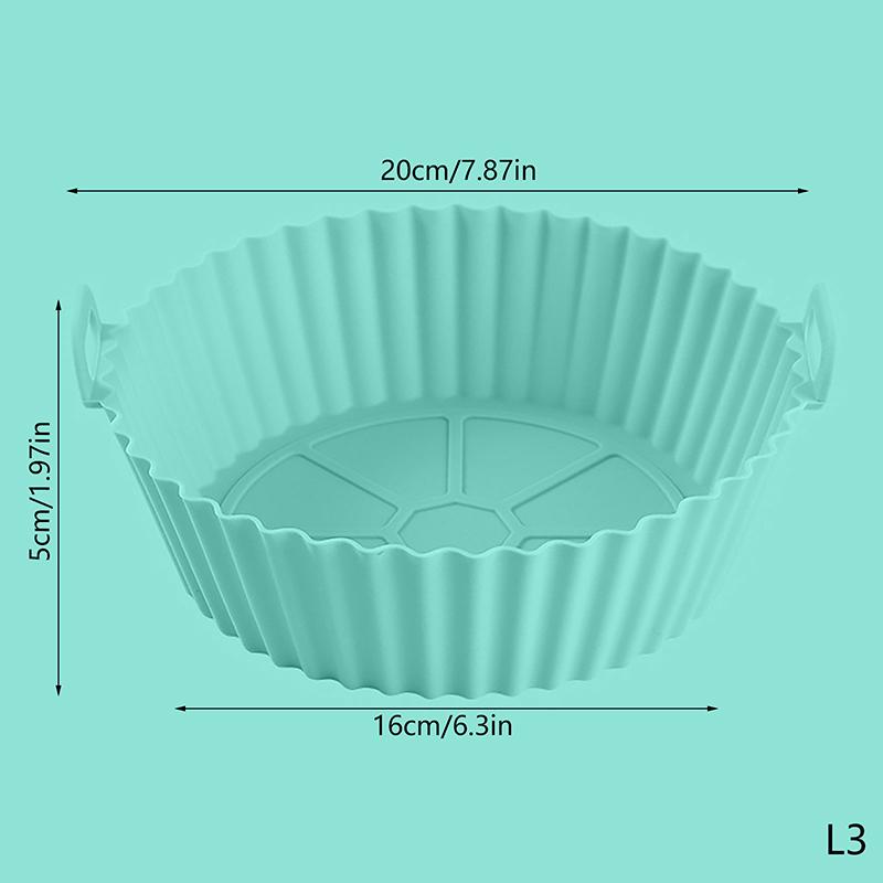20/16CM Universal Silicone Air Fryer Mould Air Fryer Silicone Mat Baking Mat Silicone Baking Mat