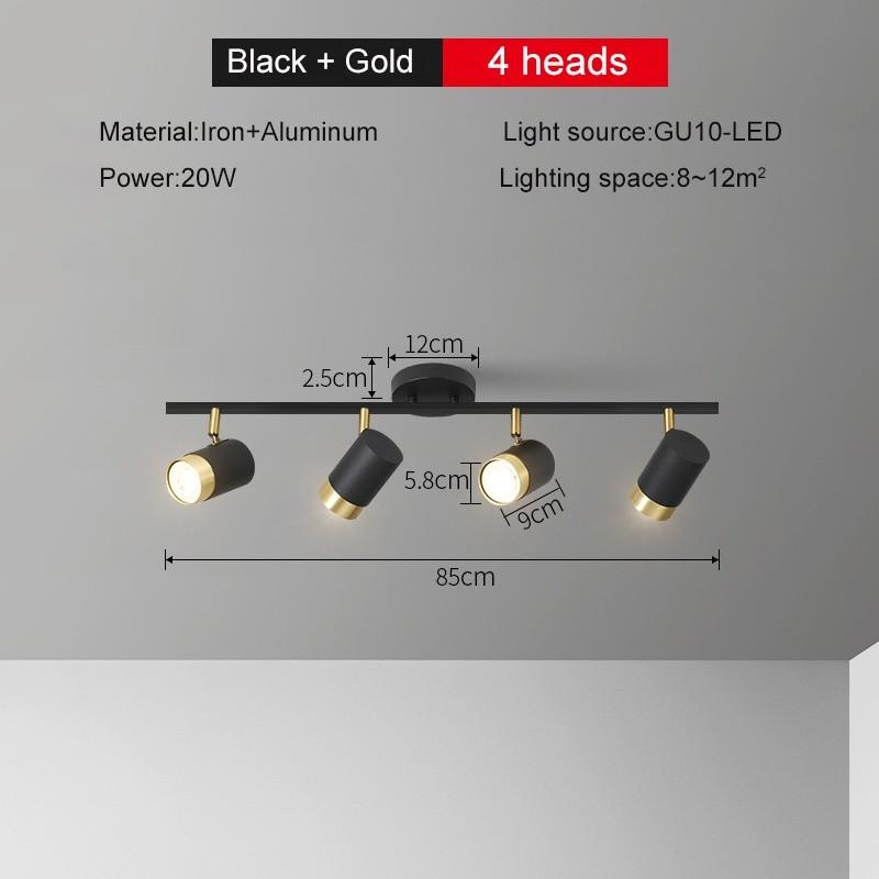 Simple Shop Restaurant Lighting LED Spotlight Modern Ceiling Spot Light Home Living Room Decoration LED Background Lamp