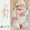 Baby Girl Long-Sleeve Floral Romper - Spring/Autumn Fashion One-Piece Suit
