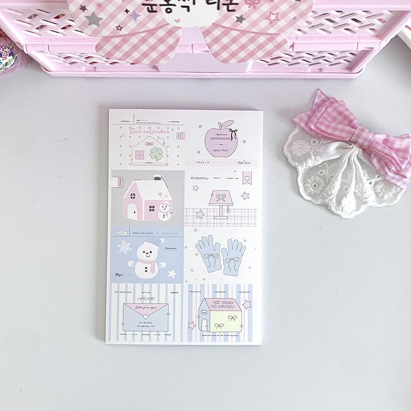 Korean Style Mini Sealing Stickers (3x4CM) for Card Packaging and DIY Journals - Cute Adhesive Designs