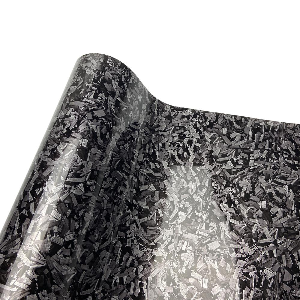 

Glossy Forged Carbon Fiber Vinyl Wrap Air Bubble Free Car Sticker Waterproof For Auto Motor Car Decal Laser Forged Carbon Film 10X152 CM серебряный
