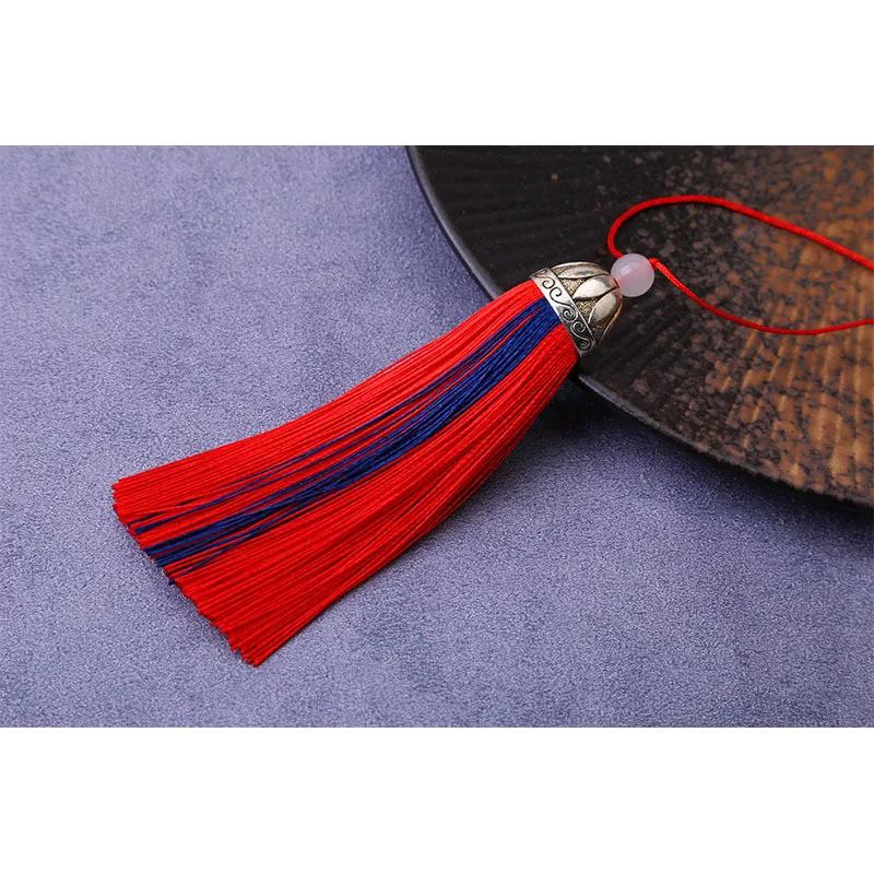 

3Pcs 10CM Lotus Hat Two-color Tassel Spike Car Ornaments Bookmarks Clothing Jewelry Decorative Pendants DIY Craft Accessories 3pc