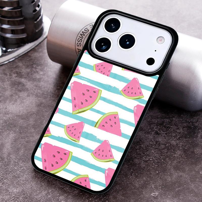 Fruits Watermelon Pineapple Summer Phone Case for iPhone 17 16 15 Pro Max Air 14 13 12 11 Plus Shockproof Cover