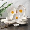 Sunflower Ceramic Tableware Dining Plate Sauce Dish Rice Bowl Salad Bowls Soup Plate Breakfast Bowl Fish Dish Steak Plates Tray