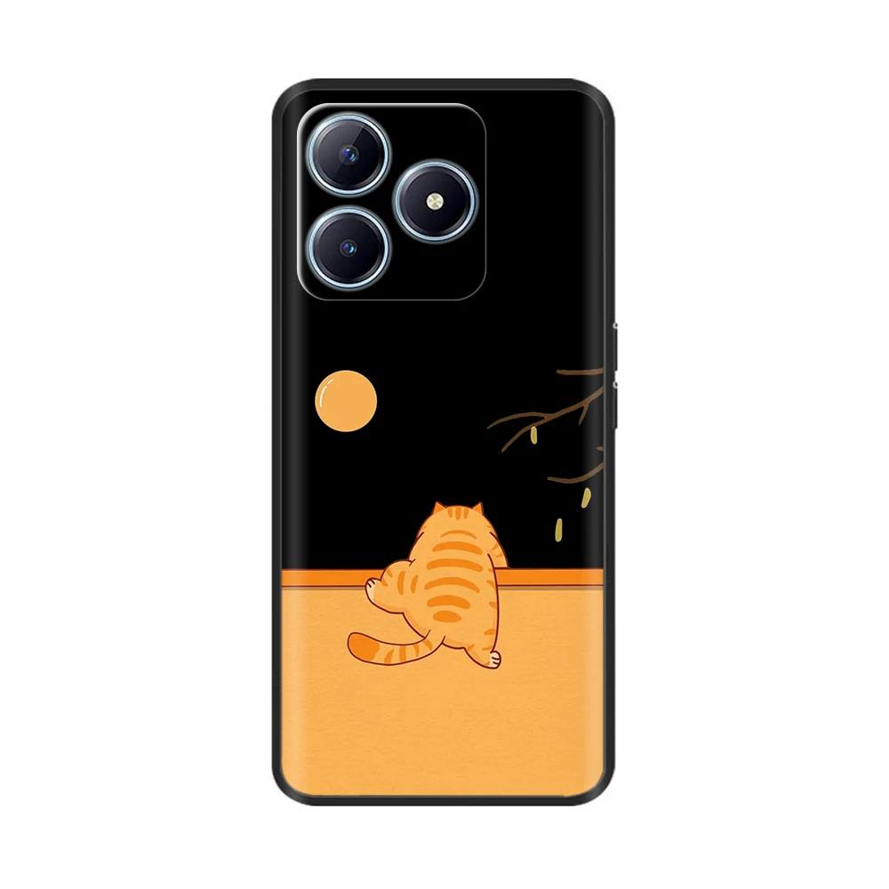 For Realme C61 Case Realme C63 Phone Cases Cartoon Full Coverage Cover Soft Liquid Silicone Case For Realme C61 C63 RealmeC61