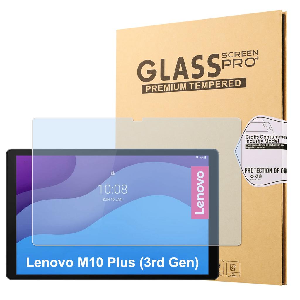 Anti-Blue-Ray Full Screen Protector for Lenovo Tab M10 Plus (3rd Gen) Tempered Glass Ultra Clear Screen Film