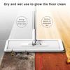 Flat Squeeze Mop Bucket Set with Long Handle 360-Degree Rotation Dry Wet Use Tile Floor Cleaning Mop with Wringer Kit