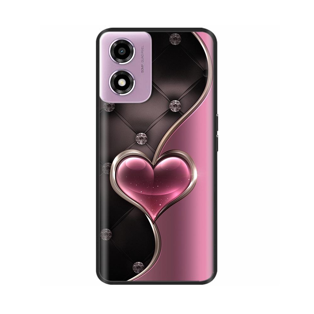 Phone Case For Motorola Moto E14 Case Soft TPU Painted Back Cover For Motorola E14 E 14 MotoE14 Full Protective Phone Shell Capa