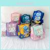 Cute Cartoon Canvas Backpack For Students With Water-resistant Load Reduction Features