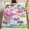 Diddl Cartoon Printed Flannel Blanket, Soft Throw for Bedroom Sofa, Washable, Fan Merchandise, Great Gift.