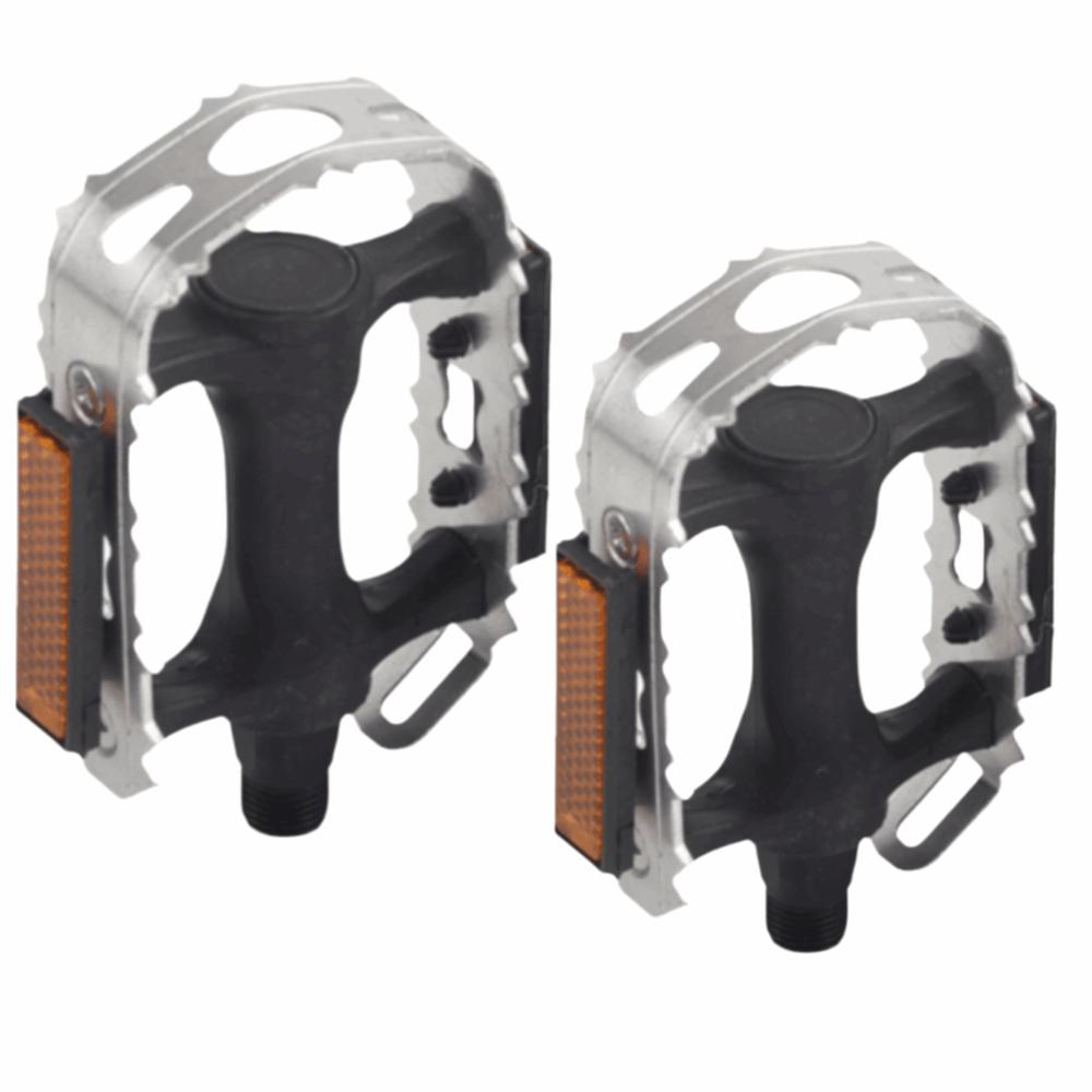 1 Pair Anti Skid Cycling Pedals Black Mountain Bike Pedals Durable Bike Pedals Bicycle Accessories