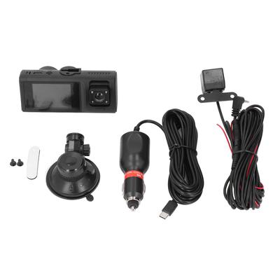 Dash Cam 3 Channel 1080P 480P 480P HD Night Vision Parking Monitoring G Sensing Loop Recording Car
