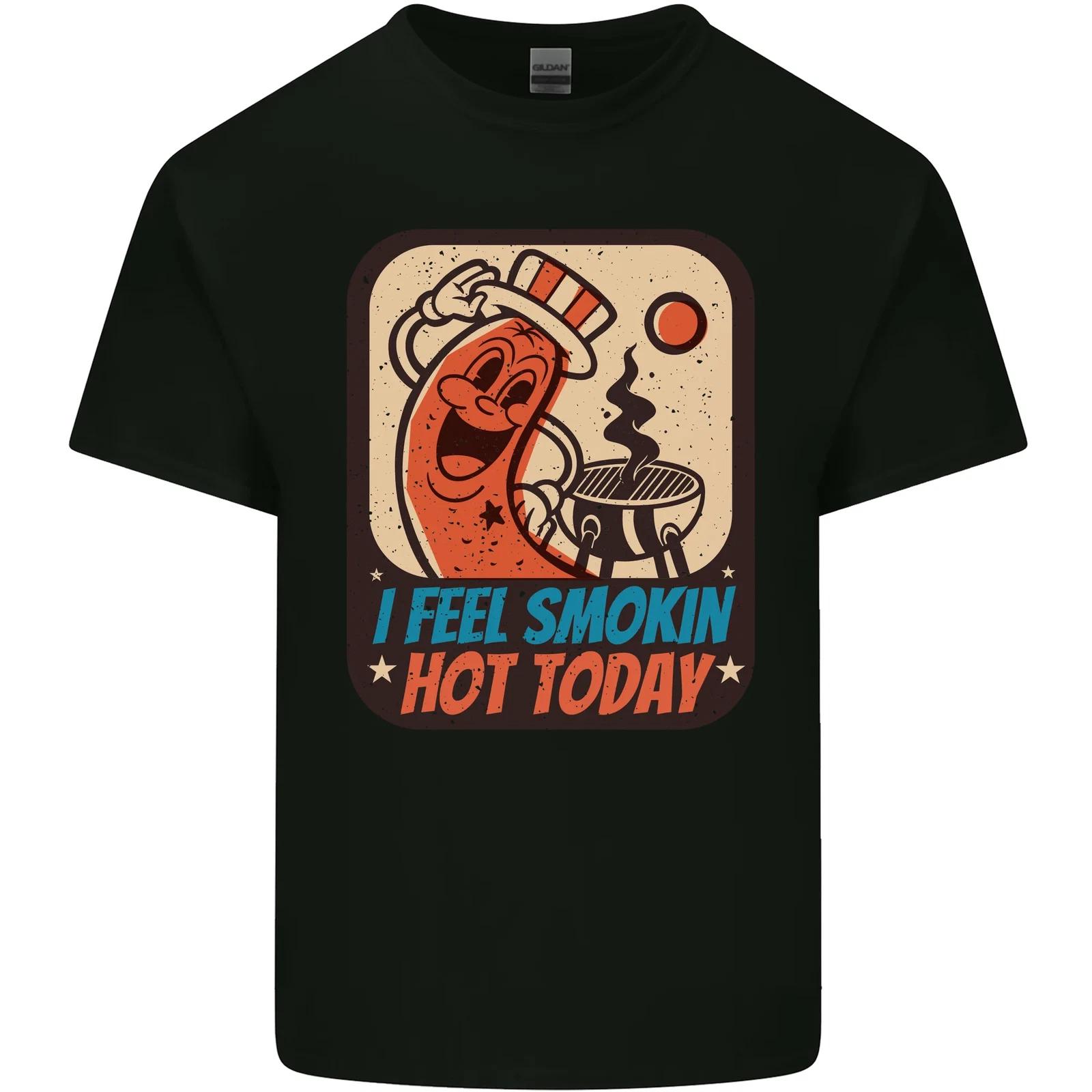 BBQ Smokin Hot Today Funny Grill Kids T-Shirt Childrens 4XL