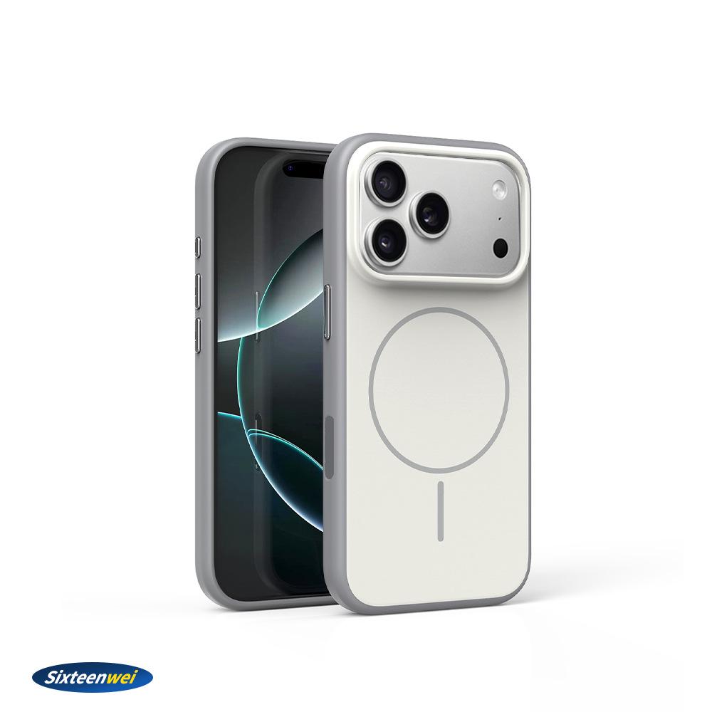 iPhone 17 Pro Max MagSafe-Compatible Thin Ring Magnetic Case with AI Button.