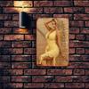 Golden Hair Beauty Metal Sign Vintage Tin Poster Wall Decor for Bedroom Bar Garage Garden Outdoor
