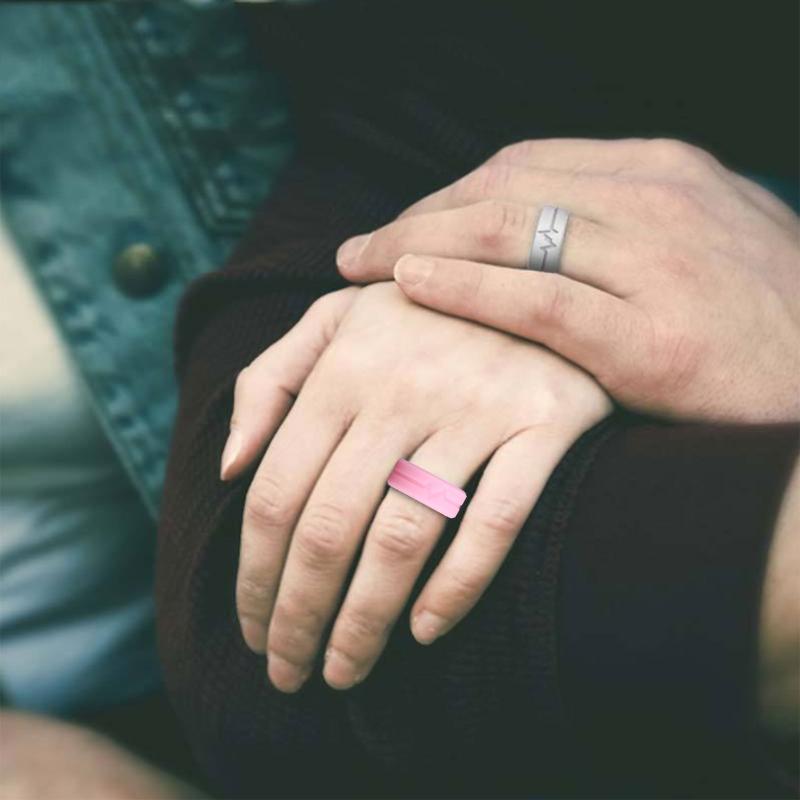 Silikonový kroužek svítící ve tmě Dámský snubní prsten pro přežití v přírodě Světelný kroužek Trendové šperky pro ženy muže