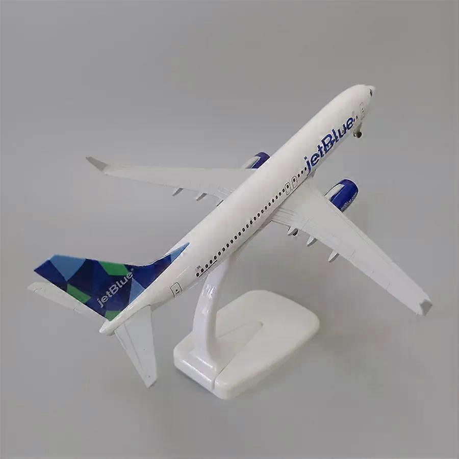 20cm Alloy Metal USA Air JET BLUE JetBlue Airlines Boeing 737 B737 Airways Diecast Airplane Model Plane Aircraft w Landing Gears