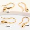 3-5 Pezzi Orecchini Francesi alla Moda Ganci in Rame Placcati Oro 18K Filo per Orecchie Ipoallergenico Fai da Te Creazione di Orecchini Accessori per Gioielli