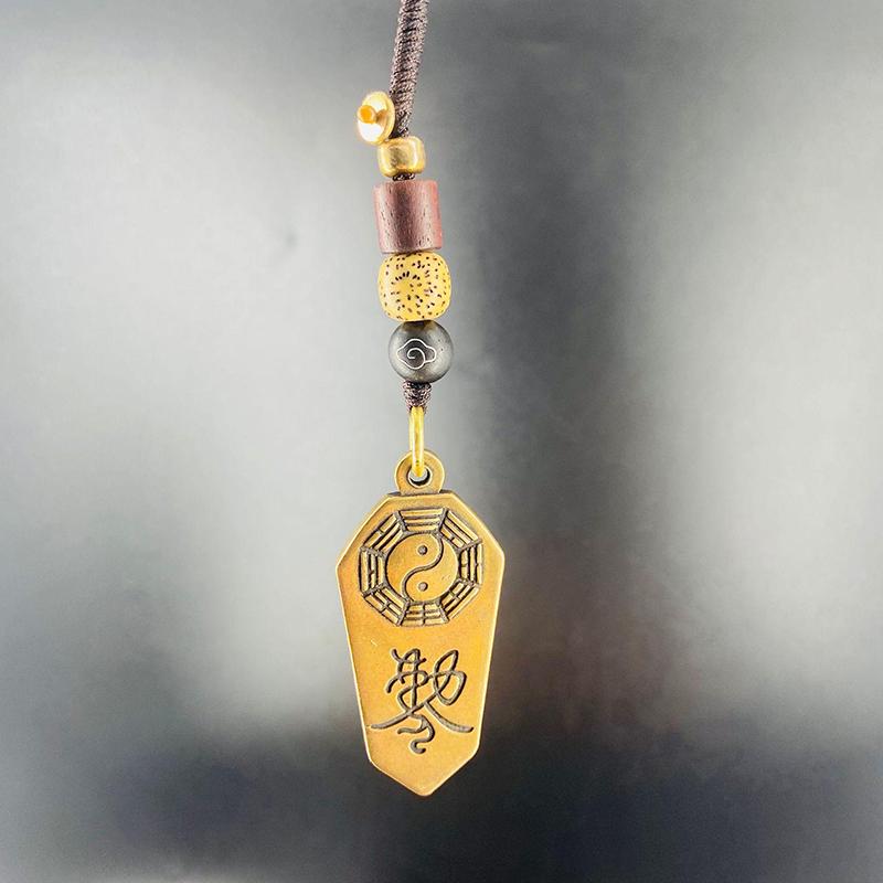 1Pcs Taoist Buddhist Masters Use Tai Chi Eight Trigrams To Bless Peace Amulets Pendants Feng Shui Spirit Brand Amulets