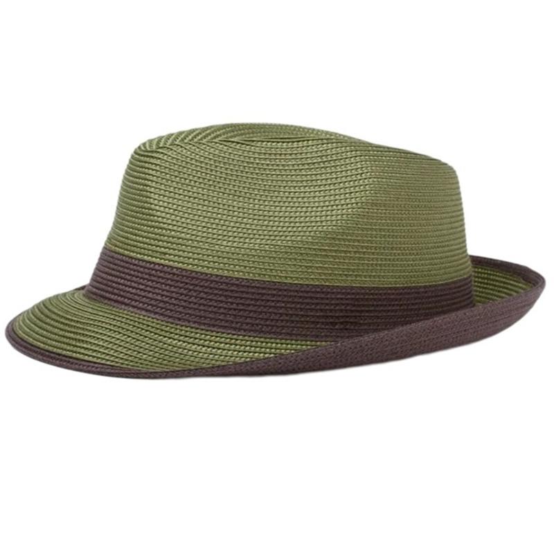 

Элегантная пляжная шляпа Женская соломенная шляпа Защищающая от солнца плетеная шляпа Шляпа-канотье Унисекс Аксессуар для волос для вечеринки и повседневной носки зелёный