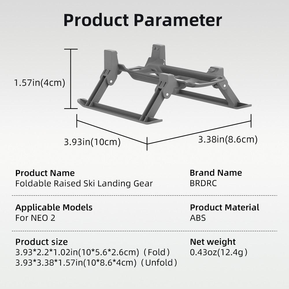 New Foldable Landing Gear Quick Release Mini Height Extender Lightweight Drone Extension Leg for DJI Neo 2 Drone Accessories