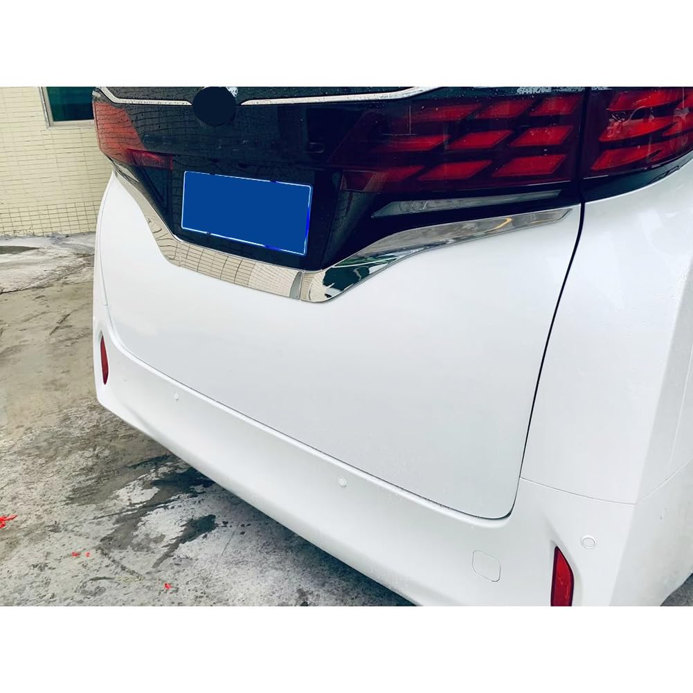 RUIQ Toyota New 40 Series Exterior Rear Back Door Rear Emblem Area Chrome Plated Designed Exclusively for the Toyota Alphard/Vellfire Garnish,