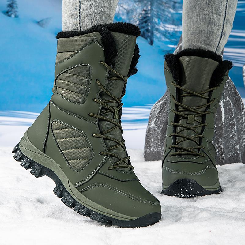 Women Shoes Winter Non-slip Plush Snow Mid-calf Boots Warm Platform Shoes Bota Feminina Zapatos De Mujer Chaussure Femme Female