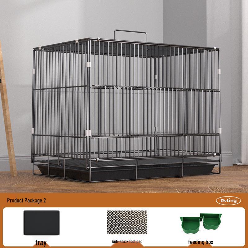 Extra Large Rabbit & Guinea Pig Cage with Toilet - Spacious for Household Pets