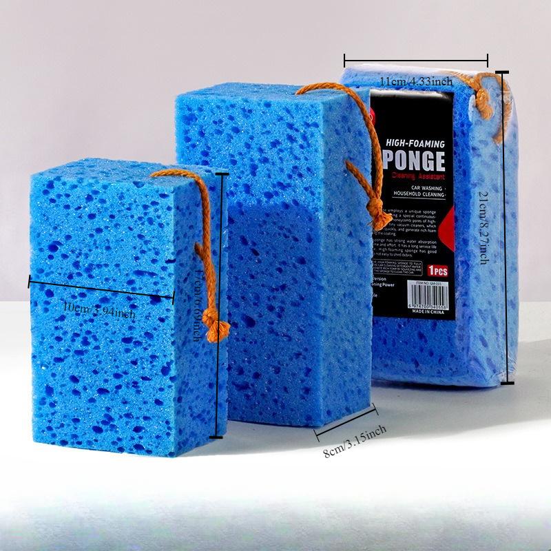 Thickened high foam car wash sponge large honeycomb seaweed sponge block car supplies beauty cleaning decontamination sponge wipe