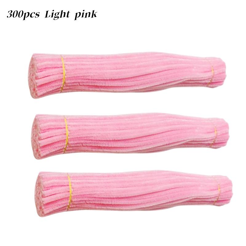 300 Pieces 21 Light Colors Pipe Cleaners Craft Supplies Chenille Stem Pipe Cleaners Bulk for Kids Creative DIY Project