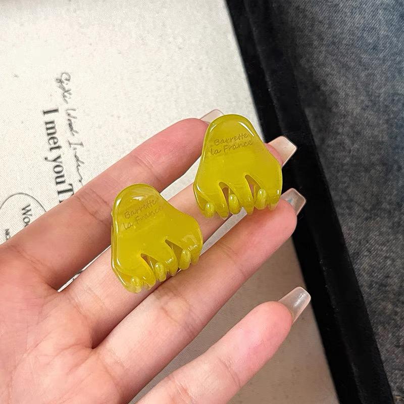 

2pcs/set Acetate Hair Claw Clip Mini Small Size Hair Clips Plain Color Bang Side Pins Sweet Cute Women Hair Accessories