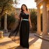 Hades Cosplay Dress For Women With Polyester Fabric For Ethnic Dance Performances