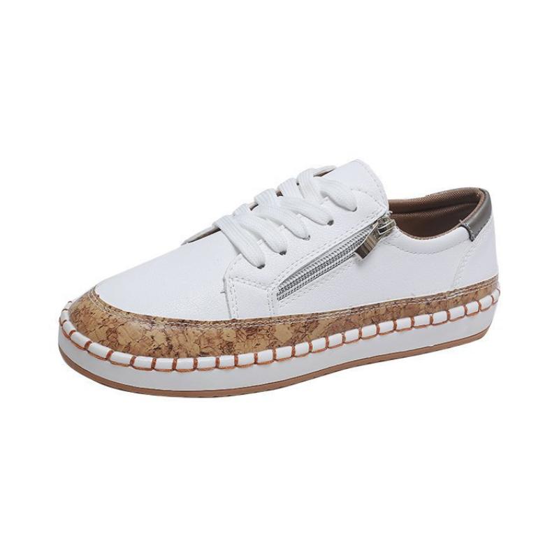 Модная женская обувь 2024 года с принтом на плоской подошве — фото 6