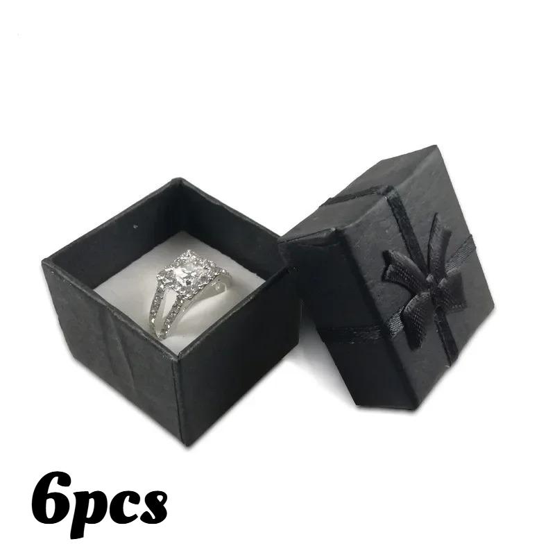 

6/12pcs Small Gift Box for Jewelry, Compact 4x4x3cm Display Case for Earrings Rings, Multi-Color Presentation & Storage Box
