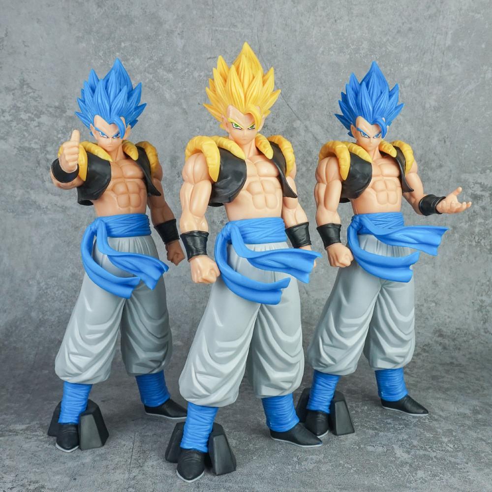 Gogeta Ball Dragon Yellow And Blue Hair Raise Hand Thumbs Up Model Posture