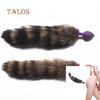 Silikonová anální zátka T-Adult Fox Tail pro dospělé Sexy hračka Masážní přístroj prostaty Sexy hračky
