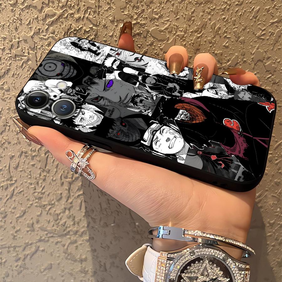 Soft Back Phone Cover Case for iPhone 13 Mini 17 16 Pro Max SE 17Air 12 14 X XS XR 7 8 11 15 Plus Uchiha Obito Anime