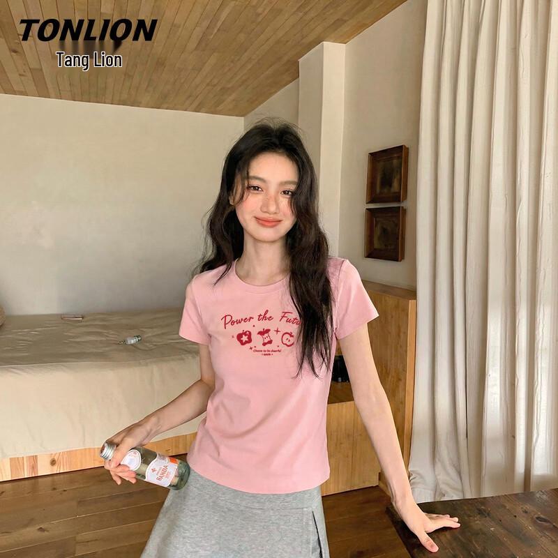 TonLion Women s Slim Fit Short Sleeve T-Shirt XL