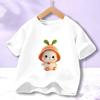 Girls' Anime Cartoon Short-Sleeve Cotton T-Shirt - Summer 2023 Trend