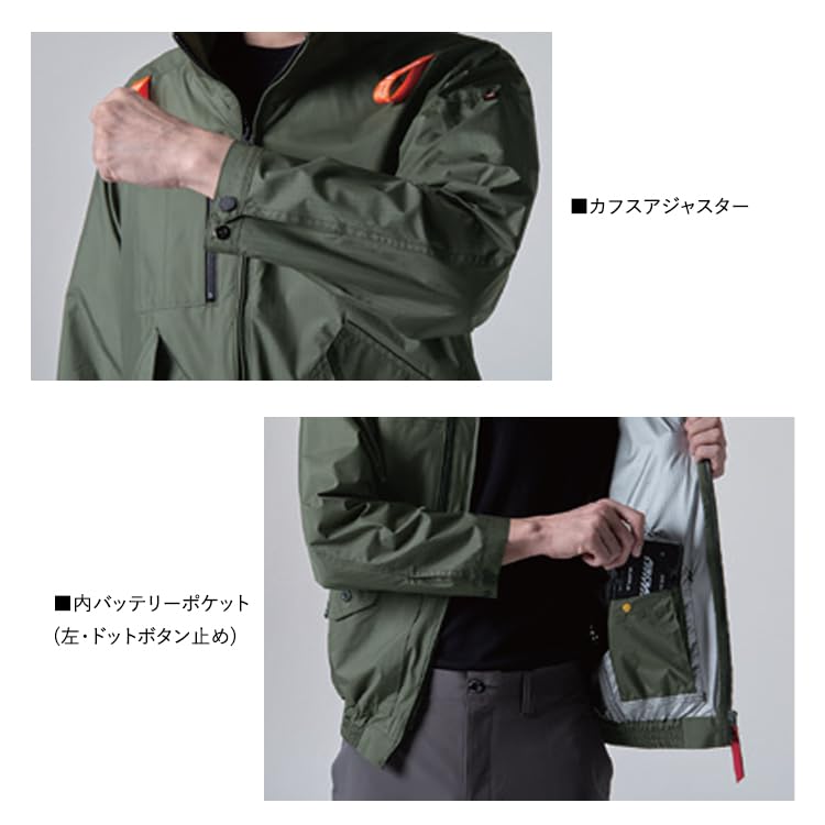 BURTLE Aircraft Long Sleeve Blouson AC2071 AIRCRAFT XL 35 Black (without fan)