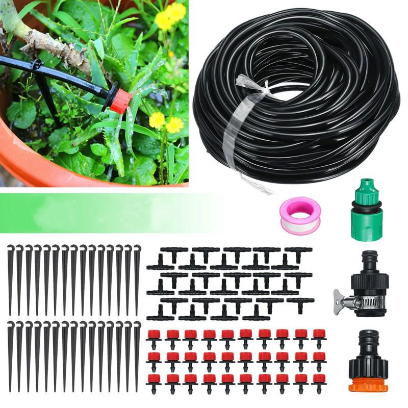 5-30m Garden DIY Micro Drip Irrigation System Plant Automatic Watering Hose Kits