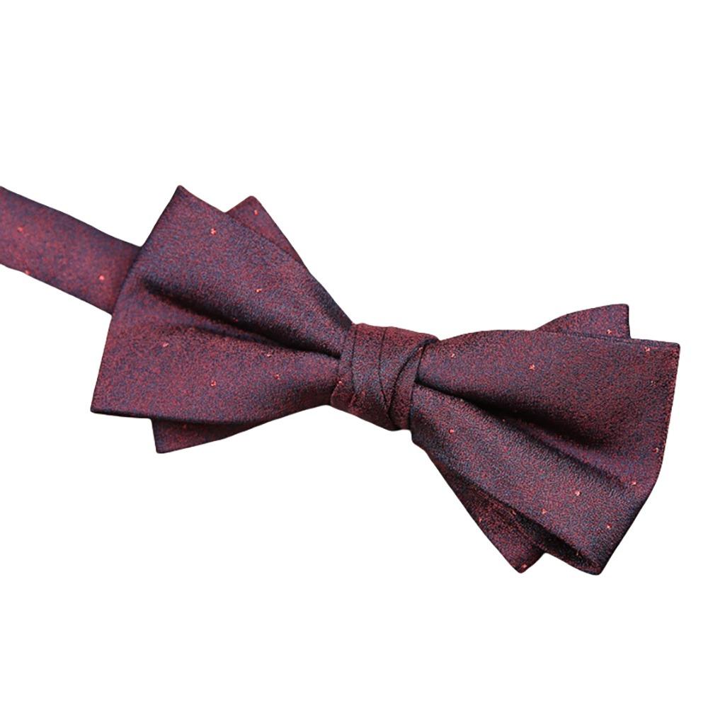 

Soft Men Necktie Adjustable Bridegroom Groomsman Cravat Fashion Red Serise Bow Tie Banquet Style 4