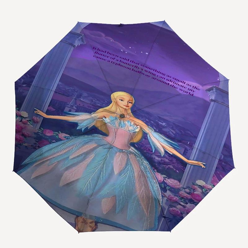 

1pc Butterfly s Wing TyphoonOpen/Close Umbrella-Windproof, Compact Travel Umbrella, Sturdy 8-Rib Shaft, Outdoor Accessory, 1120