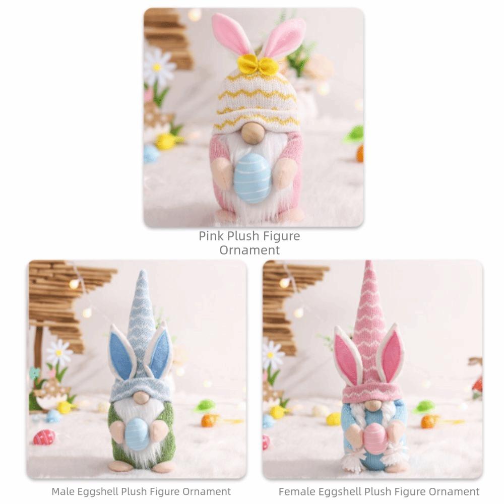 Gestrickter Stoff Osterei Puppe Hält Ei Osterzwerg Puppe Ornamente Kaninchen Puppe Kindergeschenke