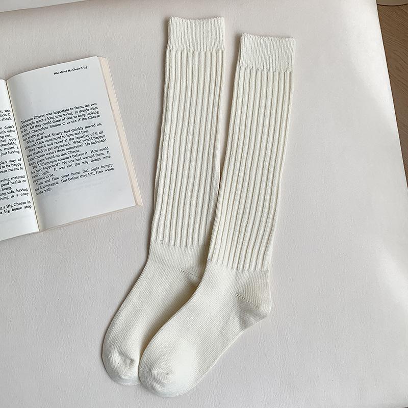 

Чулки женские осенне-зимние толстые теплые гольфы женские чулки шерстяные кашемировые термо женские однотонные длинные носки чулки