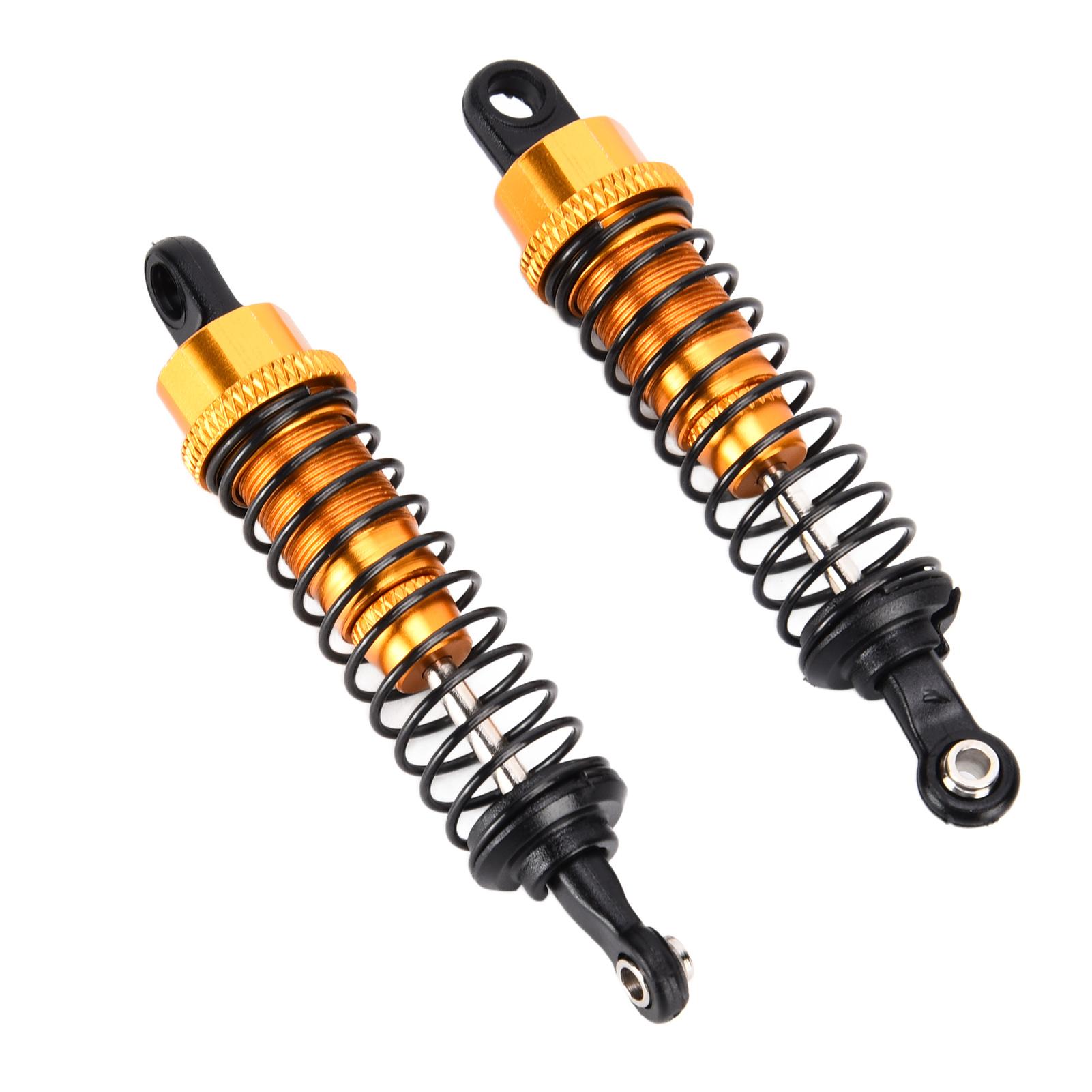 

2pcs RC Car Shock Absorber 1 16 Front Rear 73mm Length Aluminum Alloy Model Truck DamperSilver Gold золотий