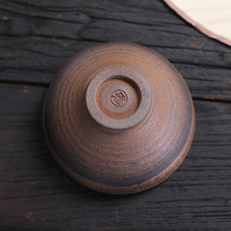 Tea Brewed Around the Stove, Retro Coarse Pottery, Drinking Tea, Tea Cup, Tea Cup, Kung Fu Tea Set, Small Teacup, Tea Bowl, Ceramic Teacup