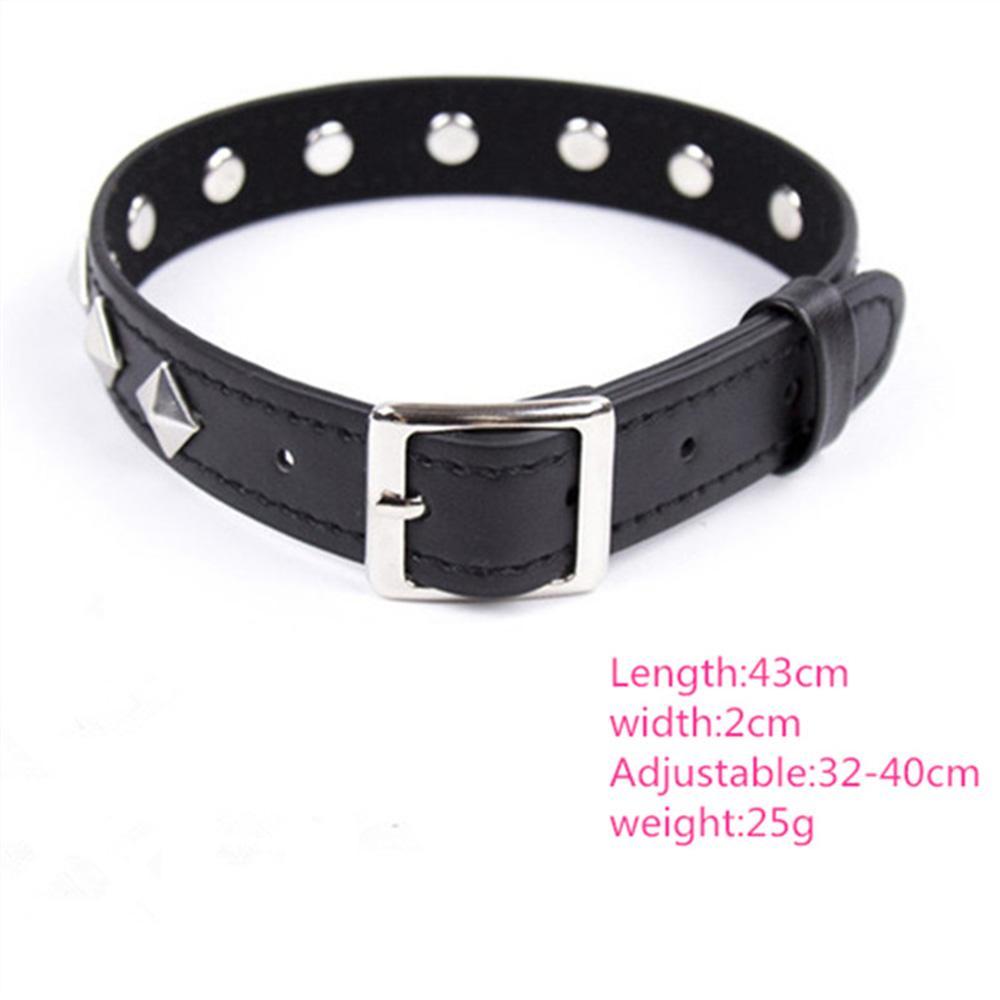Fetish Punk Nailed Neck collar Ring Restraint Choker Slave Harness bondage Suspender Belt Dancing Club Toys for women Couples