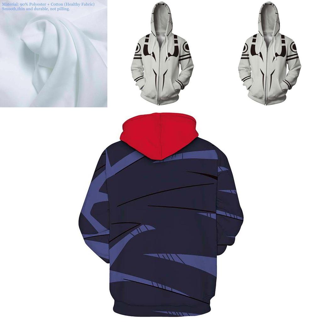 Stilvolle Jujutsu Kaisen Hoodies für Herren mit lebhaftem 3D-Druckdesign