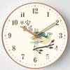 Simple Wall Clock Silent Good Luck Living Room Round Smooth Sweep Everything Goes Well Creative Bedroom Clock Wall Mount